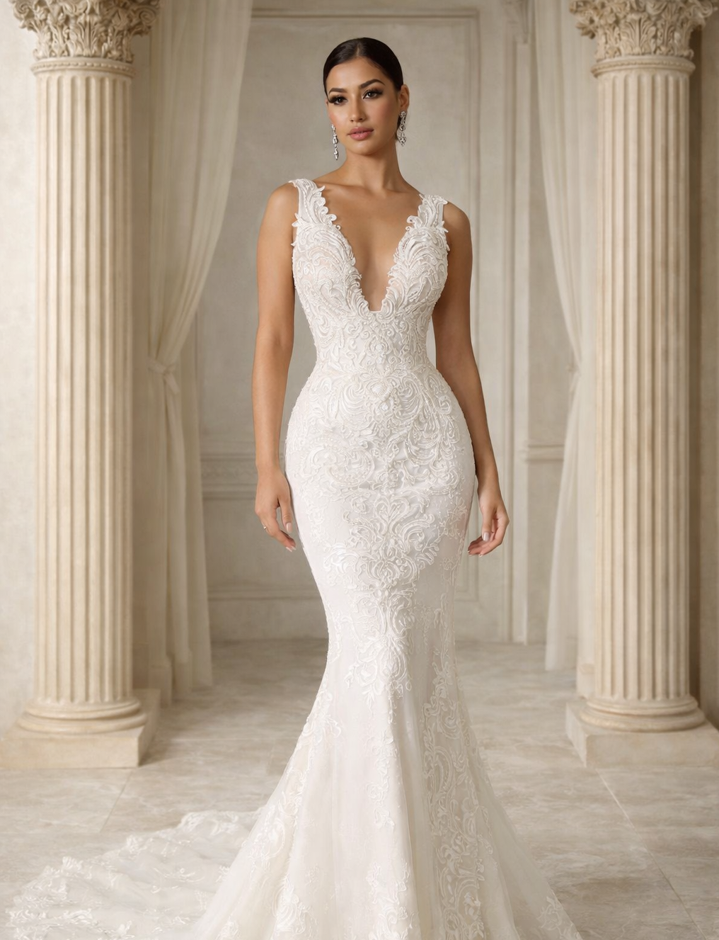 Designer bridal gown by Elvigo Bridal Couture